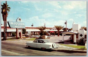 Phoenix Arizona 1950s Postcard Mission Motel