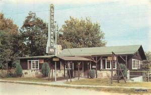 1940s Branson Missouri Sportsman's Inn roadside Murwin Dexter postcard 10061