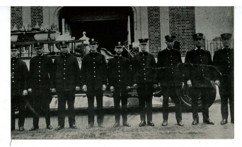 MD - Baltimore. City Fire Department, 1927. Crew of Engine 58 at Station