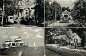 Sailing vessels navigation related postcard Hungary Balaton lake yacht