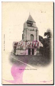 Church of Menilles - Old Postcard