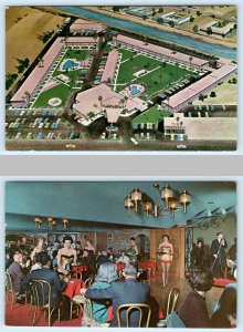 2 Postcards SCOTTSDALE, Arizona AZ~ French Quarter SAFARI HOTEL 1960s Roadside