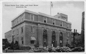 POST OFFICE & COURT HOUSE AMERICUS GEORGIA AVIATION MILITARY POSTCARD 1941