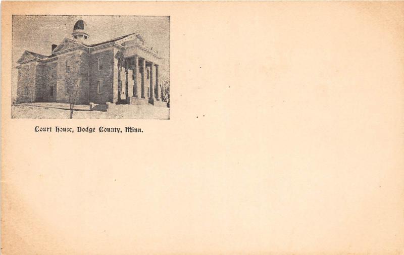 C85/ Mantorville Minnesota Mn Postcard c1910 Dodge City Court House