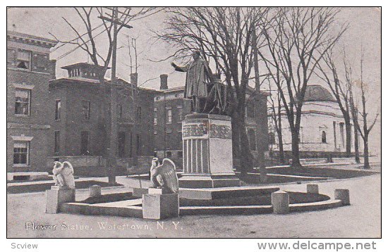 Flower Statue, WATERTOWN, New York, 1900-1910s