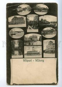 162173 Russia Vyborg WIBORG WIIPURI Collage Vintage postcard