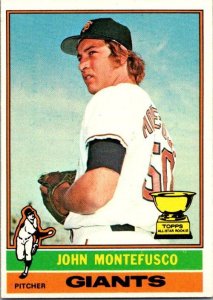 1976 Topps Baseball Card John Montefusco San Francisco Giants sk13463