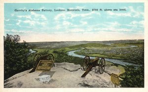 Vintage Postcard 1920's View of Garrity's Alabama Battery Lookout Mountain Tenn.