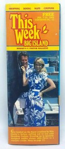 Entertainment Guide THIS WEEK on Big Island Hawaii January 7-13 1986 Hilo Hattie