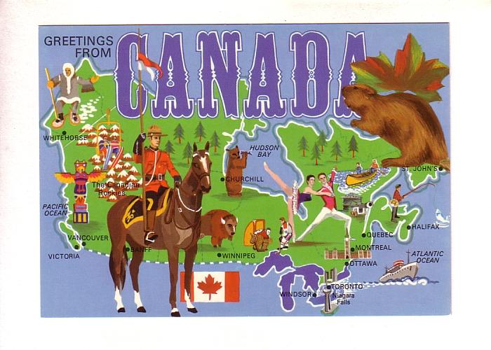 Greetings From Canada -  Pictorial Map 