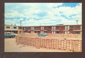 AMARILLO TEXAS ROUTE 66 WOODY'S MOTEL VINTAGE ADVERTISING POSTCARD