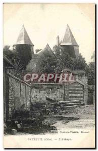 Breteuil Old Postcard L & # 39abbaye (animated)