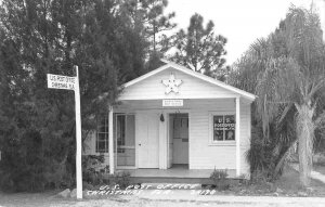 Post Office Christmas Florida 1950s RPPC Real Photo postcard