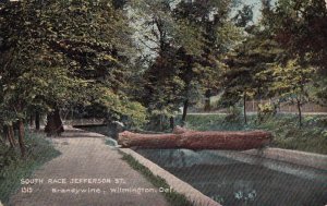 Postcard South Race Jefferson St Brandywine Wilmington DE 1909