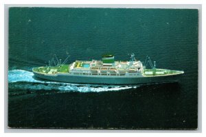 Vintage 1960's Postcard Grace Line Santa Rosa Santa Paula New York to Caribbean