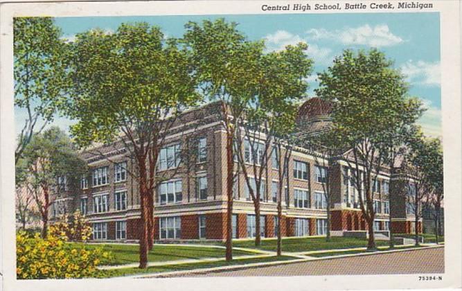 Michigan Battle Creek Central High School 1946 Curteich