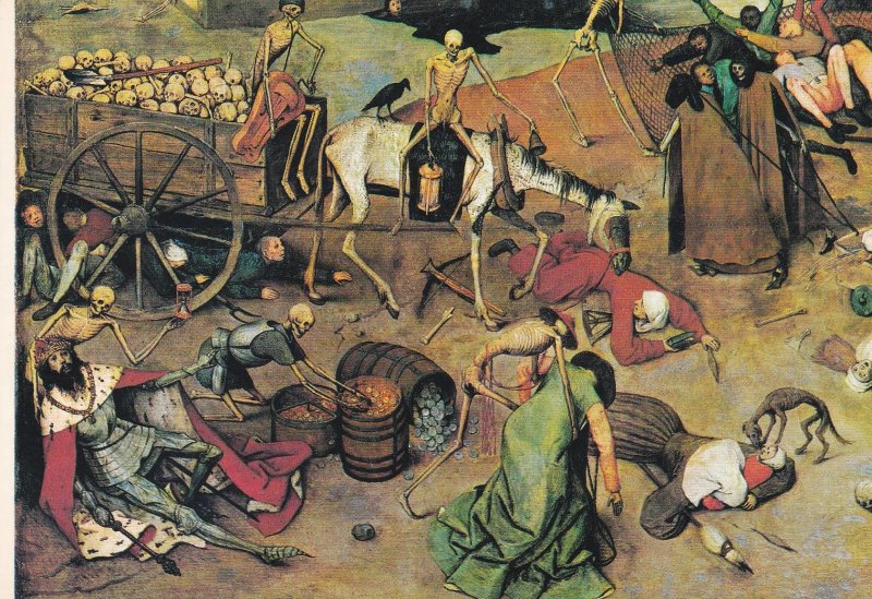 POSTAL B8528: PIETER BRUEGHEL: EL TRIUMFO DE LA MUERTE