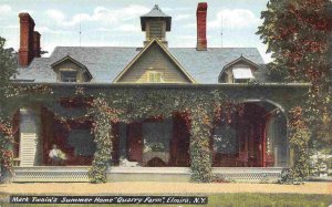 Mark Twain Summer Home Quarry Farm Elmira New York 1910c postcard