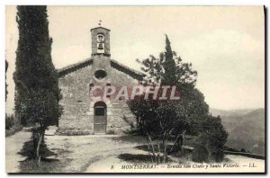 Old Postcard Montserrat Ermita de San Jeronimo and Santa Victoria