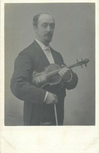 Art Postcard TM Abbott violin singer