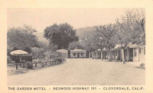 Cloverdale California The Garden Motel Exterior View Redwood HWY PC AA63774