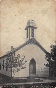 D54/ Piedmont Ohio Postcard Harrison County Cadiz c1910 M.E. Church Building