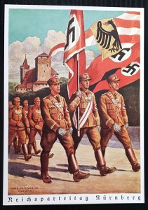 GERMANY THIRD 3rd REICH NSDAP CONGRESS NÜRNBERG REICHSPARTEITAG CARD 1938