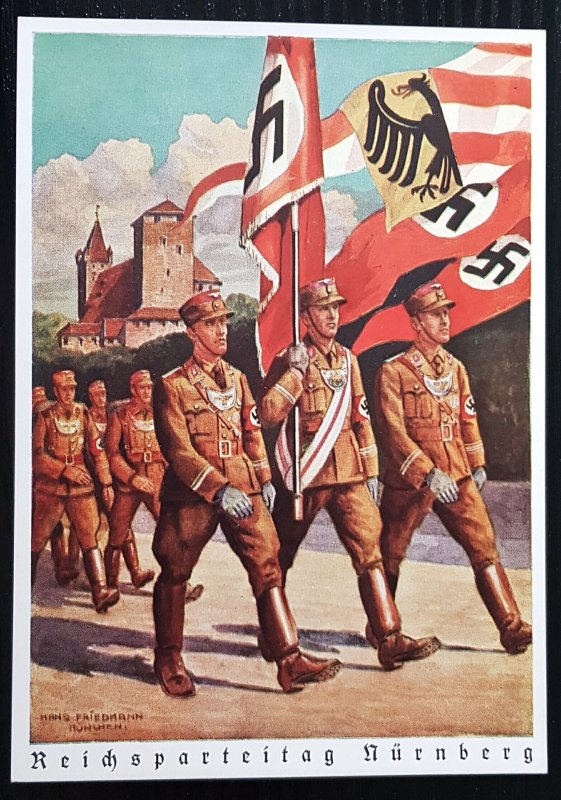 GERMANY THIRD 3rd REICH NSDAP CONGRESS NÜRNBERG REICHSPARTEITAG CARD 1938