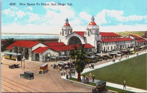 New Santa Fe Depot San Diego California Vintage Postcard C139