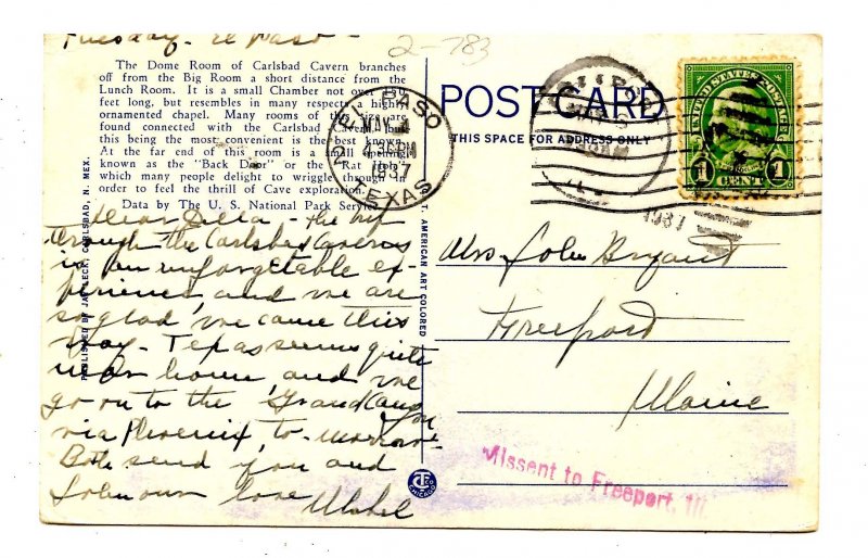 NM - Carlsbad Caverns. Chapel or Dome room