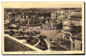 Old Postcard Cabourg Casino Gardens and Villas