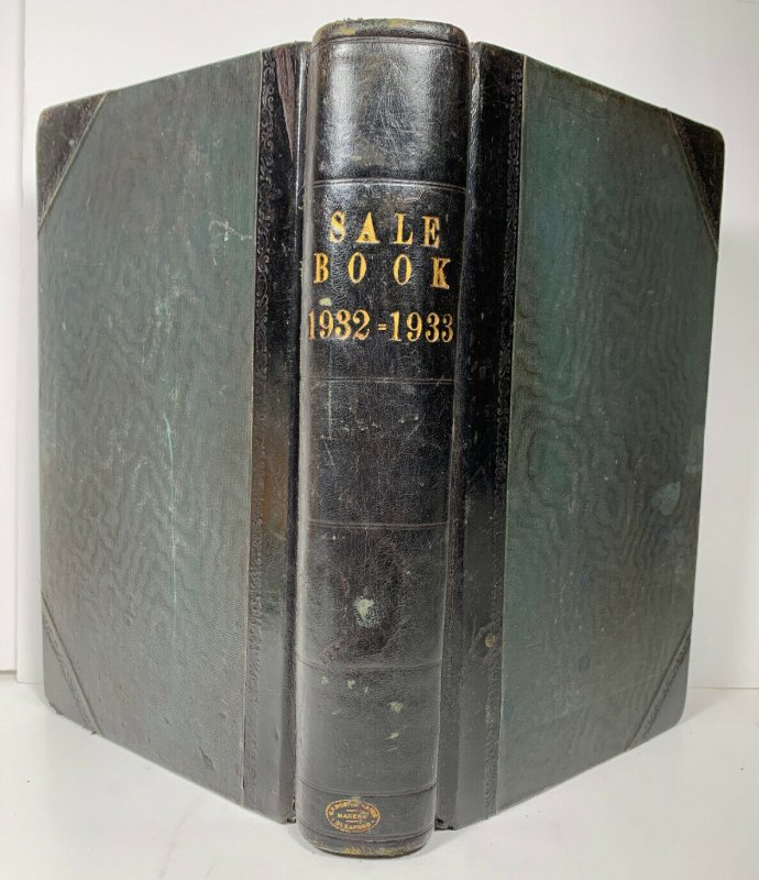 Sale Book Ledger 1932 1933 Possibly From UK Grain Wholesaler Damaged