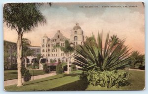 SANTA BARBARA, CA California ~ Hand Colored ARLINGTON HOTEL c1920s Postcard