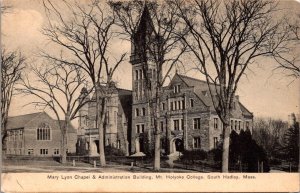 Postcard Mary Lyon Chapel Mt. Holyoke College in South Hadley, Massachusetts