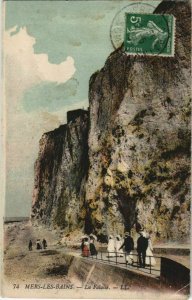 CPA MERS-les-BAINS la falaise (17827)