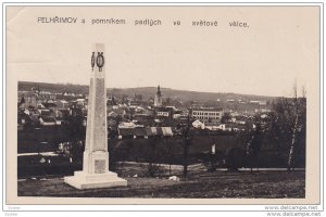 RP: PELHRIMOV s pomnikem padlychve svetove valce , Czech Republic , 20-30s