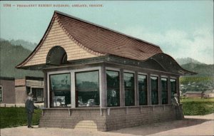 Ashland Oregon OR Exhiibit Buiding 1900s-20s Postcard