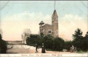 New York City Central Park The Belvedere c1910 Postcard