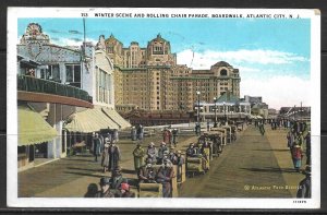 New Jersey, Atlantic City - Winter Scene & Rolling Chair Parade - [NJ-135]