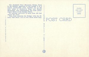 Peekskill New York Bear Mountain Bridge & Winding Road White Border Unused