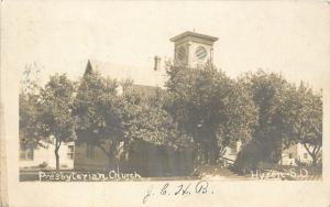 1907 RPPC Postcard; Presbyterian Church, Huron SD Beadle County Posted