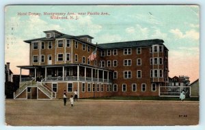 WILDWOOD, New Jersey NJ ~ HOTEL DORSEY Montgomery Avenue 1914 Postcard
