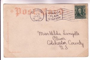 Trolley on Harvard Bridge, Boston, Massachusetts, Used 1906