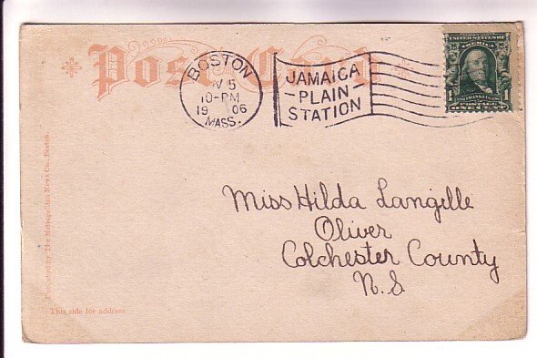 Trolley on Harvard Bridge, Boston, Massachusetts, Used 1906