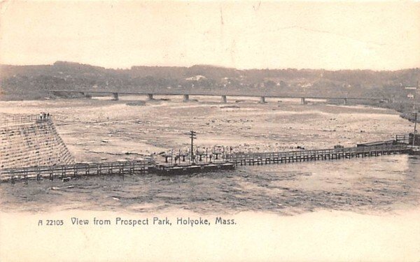 View from Prospect Park in Holyoke, Massachusetts