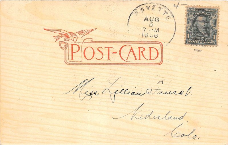 J40/ Payette Idaho Postcard c1910 High School Building  215