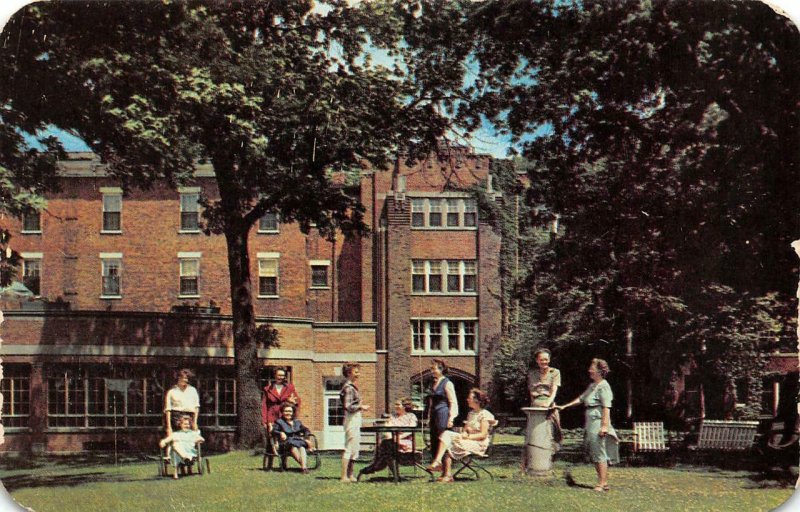 ROCKFORD Illinois IL ~ROCKFORD COLLEGE  Women Students  ca1950's Chrome Postcard