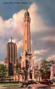 Illinois Chicago Famed Water Tower 1950