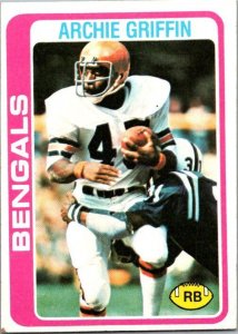 1978 Topps Football Card Archir Griffin Cincinnati Bengals sk7057