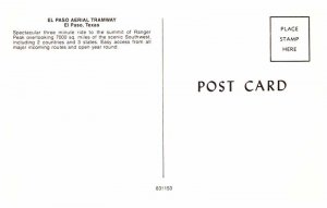 POSTCARD SCENE El Paso Texas TX AQ1789